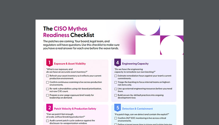 Article The CISO Mythos Readiness Checklist Image