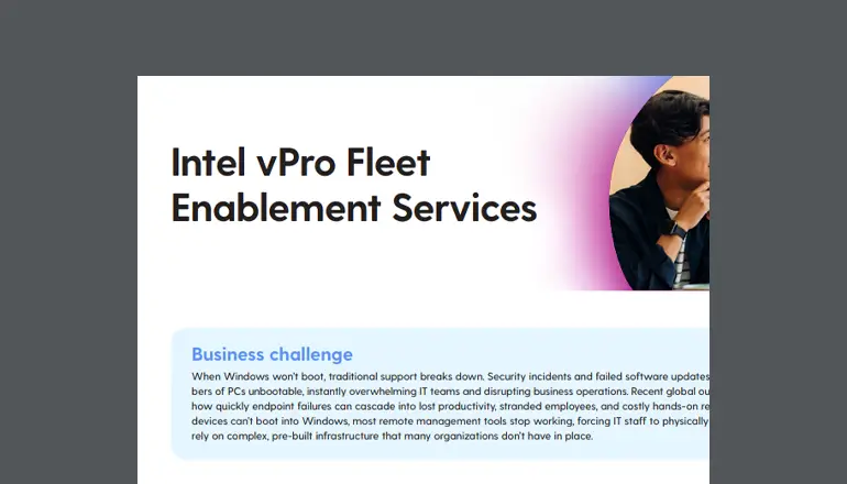 Article Intel vPro Fleet Enablement Services Image