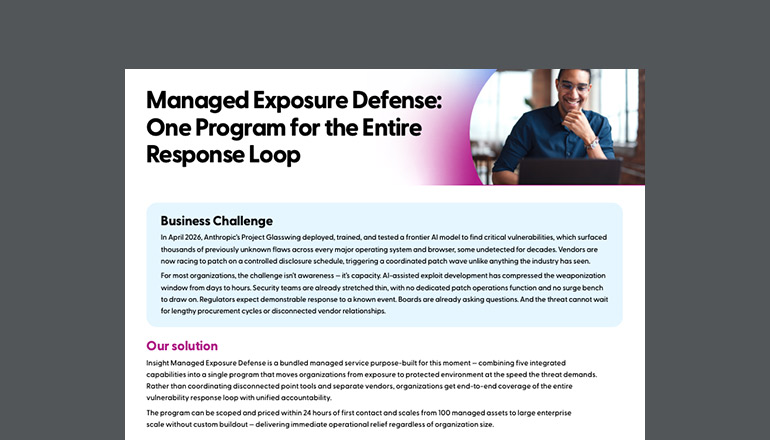 Article Managed Exposure Defense: One Program for the Entire Response Loop  Image