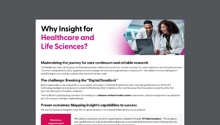 Article Why Insight for Healthcare and Life Sciences? Image