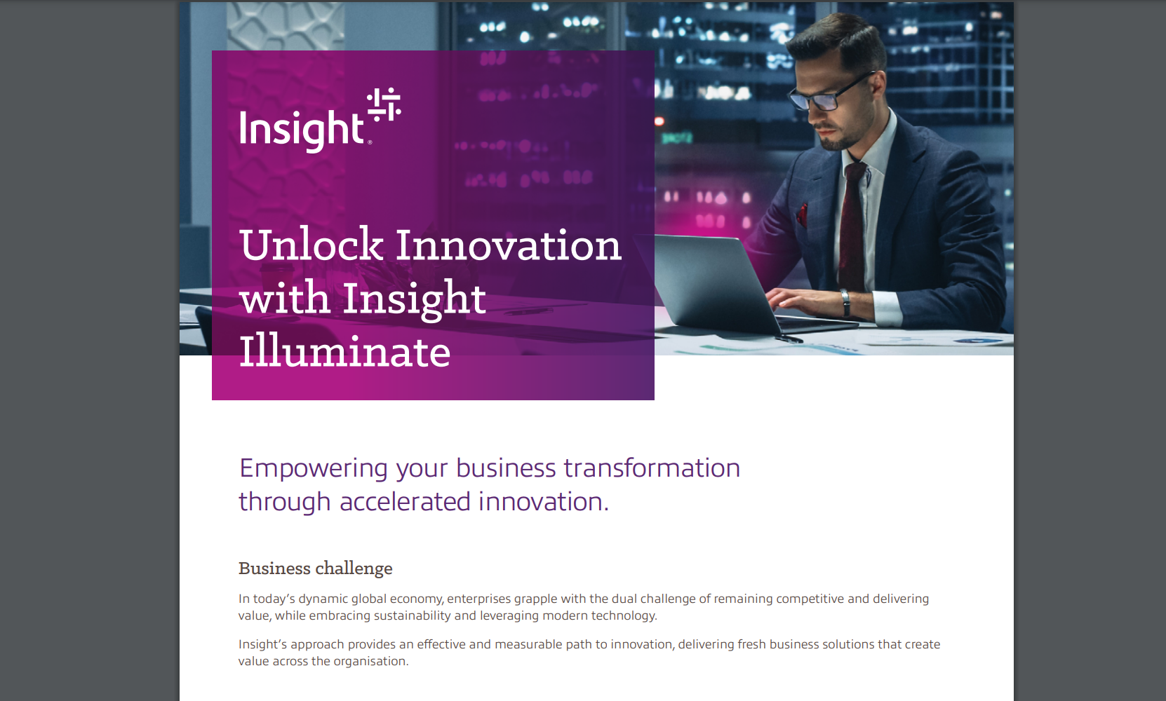 Article Unlock Innovation with Insight Illuminate  Image
