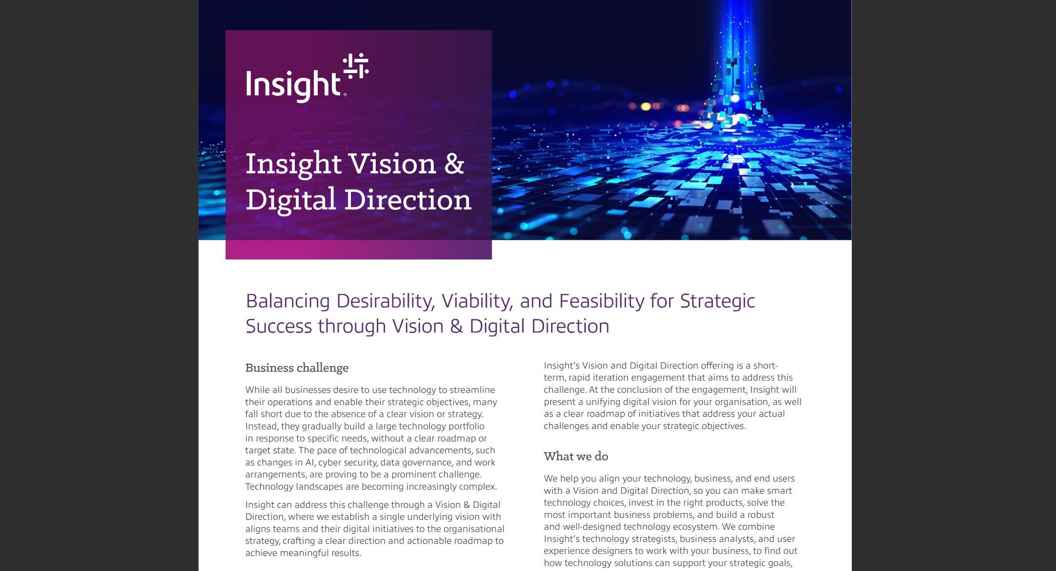 Insight Vision and Digital Direction | Insight Australia