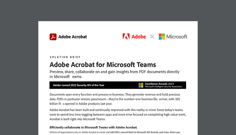 Article Adobe Acrobat for Microsoft Teams  Image