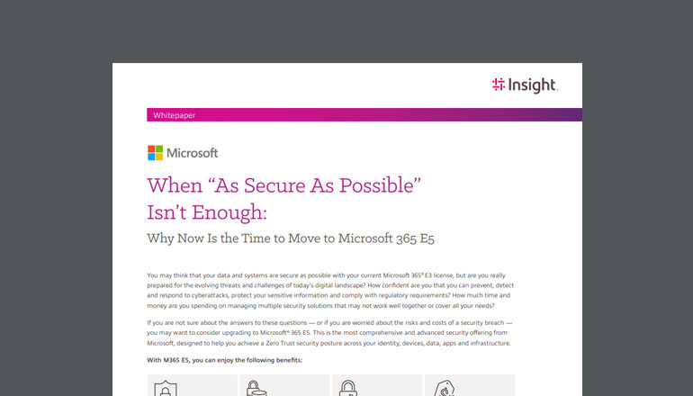 Article Why Now Is the Time to Move to Microsoft 365 E5  Image