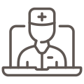 Front-line laptop user icon