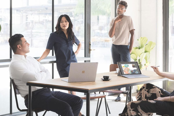 Group of expert having a meeting