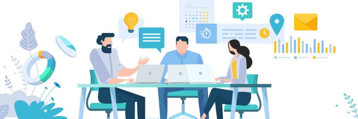 Illustration of a meeting 