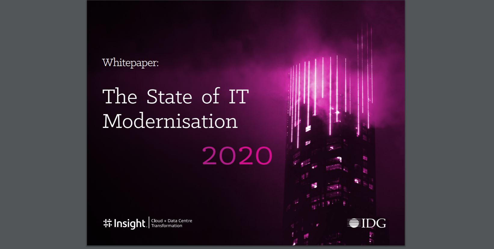State Modernization The State of IT Modernisation 2020 | Insight Australia