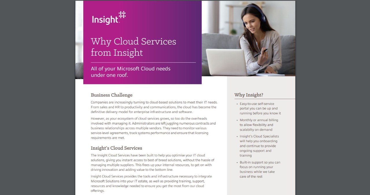 Why Cloud Services from Insight | Insight Australia