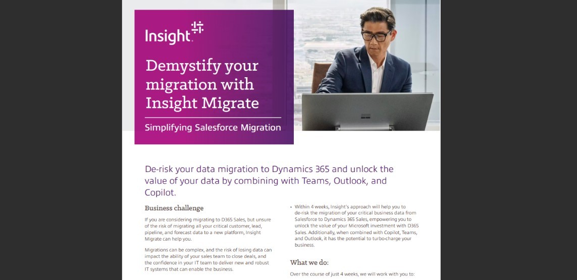 Dynamics 365 migration with Insight | Insight Australia
