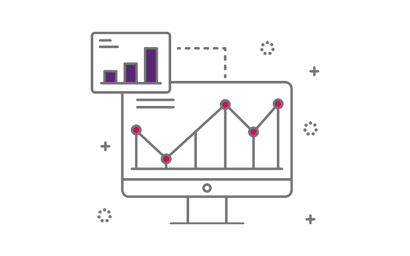 Analytics icon graphic